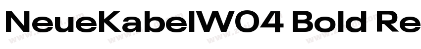 NeueKabelW04 Bold Re字体转换
